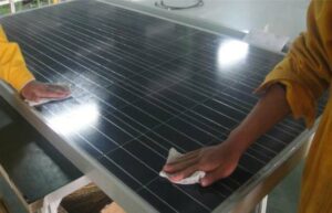 Cleaningm of Solar Panel manufacture
