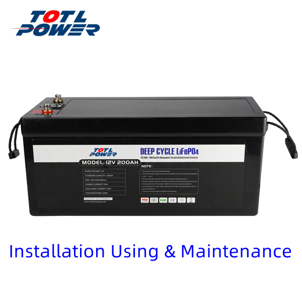 Guide of EV Battery Installation Using&Maintenance