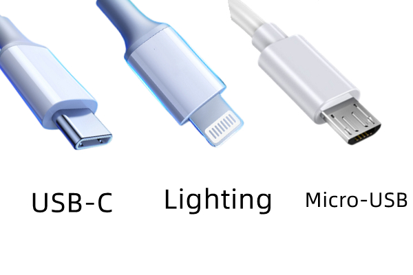 USB Interface usb-c lighting micro-usb