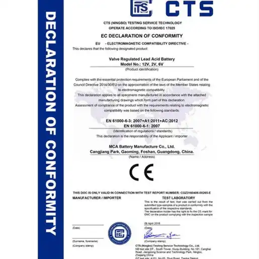 Certificate ce
